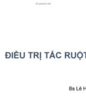 Bài giảng Điều trị tắc ruột - BS. Lê Hùng