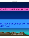 Bài giảng Vi-Kí sinh trùng: Tiết túc Y học - Học viện Y dược học cổ truyền Việt Nam