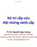 Bài giảng Xử trí cấp cứu hội chứng vành cấp - TS.BS. Nguyễn Ngọc Quang