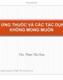 Bài giảng Dị ứng thuốc và các tác dụng không mong muốn - Ths. Phan Thị Hoa