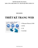 Bài giảng Thiết kế trang Web - ĐH Nha Trang