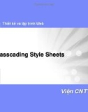 Bài giảng Thiết kế và lập trình Web - Bài 3: Casscading Style Sheets