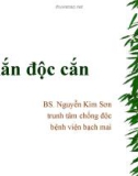 Bài giảng Rắn độc cắn - BS. Nguyễn Kim Sơn