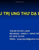 Bài giảng Điều trị ung thư dạ dày - ThS.BS. Võ Duy Long