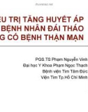 Bài giảng Điều trị tăng huyết áp trên bệnh nhân đái tháo đường có bệnh thận mạn - PGS.TS Phạm Nguyễn Vinh