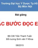 Bài giảng Các bước đọc ECG - BS.CKI Trần Thanh Tuấn