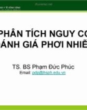 Bài giảng Phân tích nguy cơ đánh giá phơi nhiễm - TS.BS. Phạm Đức Phúc