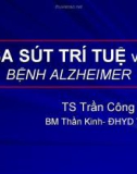 Bài giảng Sa sút trí tuệ và bệnh Alzheimer - TS. Trần Công Thắng