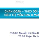 Bài giảng Chẩn đoán theo dõi điều trị viêm gan B mạn - ThS.BS. Nguyễn Thị Cẩm Hường, TS.BS. Phạm Thị Lệ Hoa