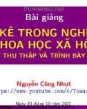 Bài giảng Thống kê trong nghiên cứu khoa học xã hội: Chương 2 - Nguyễn Công Nhựt