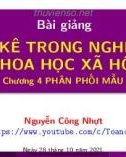 Bài giảng Thống kê trong nghiên cứu khoa học xã hội: Chương 4 - Nguyễn Công Nhựt