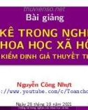 Bài giảng Thống kê trong nghiên cứu khoa học xã hội: Chương 6 - Nguyễn Công Nhựt