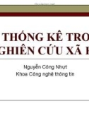 Bài giảng Thống kê trong nghiên cứu xã hội: Chương 1 - Nguyễn Công Nhựt