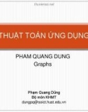 Bài giảng Thuật toán ứng dụng: Graphs