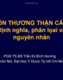 Bài giảng Tổn thương thận cấp: Định nghĩa, phân loại và nguyên nhân