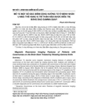 Mô tả một số đặc điểm cộng hưởng từ ở bệnh nhân u máu thể hang vị trí thân não được điều trị bằng dao gamma quay