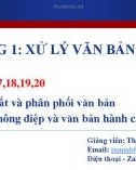 Bài giảng Tin học căn bản: Chương 1.4 - ThS. Mai Ngọc Tuấn