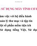 Bài giảng Tin học: Chương 2.1 - Trường CĐ Cộng đồng Lai Châu