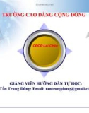 Bài giảng Tin học: Chương 3 - Trường CĐ Cộng đồng Lai Châu