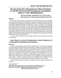 Kết quả bước đầu ứng dụng quy trình chẩn đoán di truyền trước chuyển phôi bệnh β-thalassemia bằng kỹ thuật minisequencing