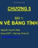 Bài giảng Tin học cơ bản: Chương 5.1 - Nguyễn Quỳnh Diệp