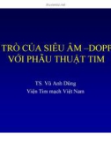 Bài giảng Vai trò của siêu âm doppler với phẫu thuật tim - TS. Vũ Anh Dũng