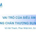 Vai trò của siêu âm trong chấn thương bụng kín - Vũ Hải Thanh