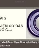 Bài giảng Tin học đại cương: Bài 2 - Nguyễn Văn Đồng