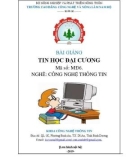 Bài giảng Tin học đại cương (Nghề: Công nghệ thông tin) - CĐ Công nghệ và Nông lâm Nam Bộ