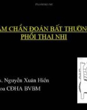 Bài giảng Siêu âm chẩn đoán bất thường tim phổi thai nhi - ThS.BS. Nguyễn Xuân Hiền