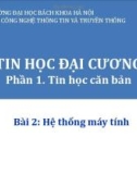 Bài giảng Tin học đại cương (Phần 1): Bài 2.1 - Tổ chức bên trong máy tính