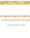 Bài giảng Tính động ở quần thể người - Lê Hoàng Ninh