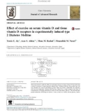 Effect of exercise on serum vitamin D and tissue vitamin D receptors in experimentally induced type 2 Diabetes Mellitus