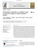 Protein kinase expression as a predictive factor for interferon response in chronic hepatitis C patients