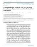 Proteomics analysis to identify and characterize the biomarkers and physical activities of non-frail and frail older adults