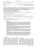 Impact of diabetes mellitus on radial and ulnar arterial vasoreactivity after radial artery cannulation: A randomized controlled trial