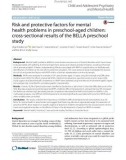 Risk and protective factors for mental health problems in preschool-aged children: Cross-sectional results of the BELLA preschool study