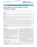 Sleep habits and sleep problems among Palestinian students