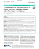 Favorable impact of long-term exercise on disease symptoms in pediatric patients with inflammatory bowel disease