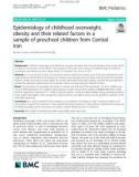 Epidemiology of childhood overweight, obesity and their related factors in a sample of preschool children from Central Iran