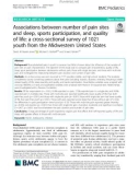 Associations between number of pain sites and sleep, sports participation, and quality of life: A cross-sectional survey of 1021 youth from the Midwestern United States