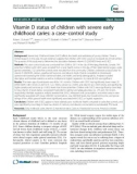 Vitamin D status of children with severe early childhood caries: A case–control study