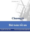 Bài giảng Tin học ứng dụng trong kinh doanh - Chương 6: Bài toán tối ưu