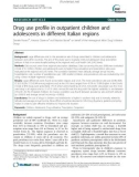 Drug use profile in outpatient children and adolescents in different Italian regions