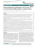 Deprescribing benzodiazepines and Z-drugs in community-dwelling adults: A scoping review