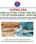 Bài giảng Hướng dẫn xử lý dụng cụ phẫu thuật nội soi trong các cơ sở khám bệnh, chữa bệnh