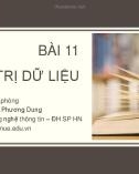 Bài giảng Tin học văn phòng: Bài 11 - Nguyễn Thị Phương Dung