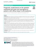 Prognostic model based on the geriatric nutritional risk index and sarcopenia in patients with diffuse large B-cell lymphoma