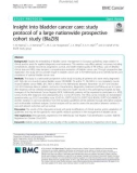 Insight into bladder cancer care: Study protocol of a large nationwide prospective cohort study (BlaZIB)