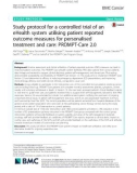 Study protocol for a controlled trial of an eHealth system utilising patient reported outcome measures for personalised treatment and care: PROMPT-Care 2.0